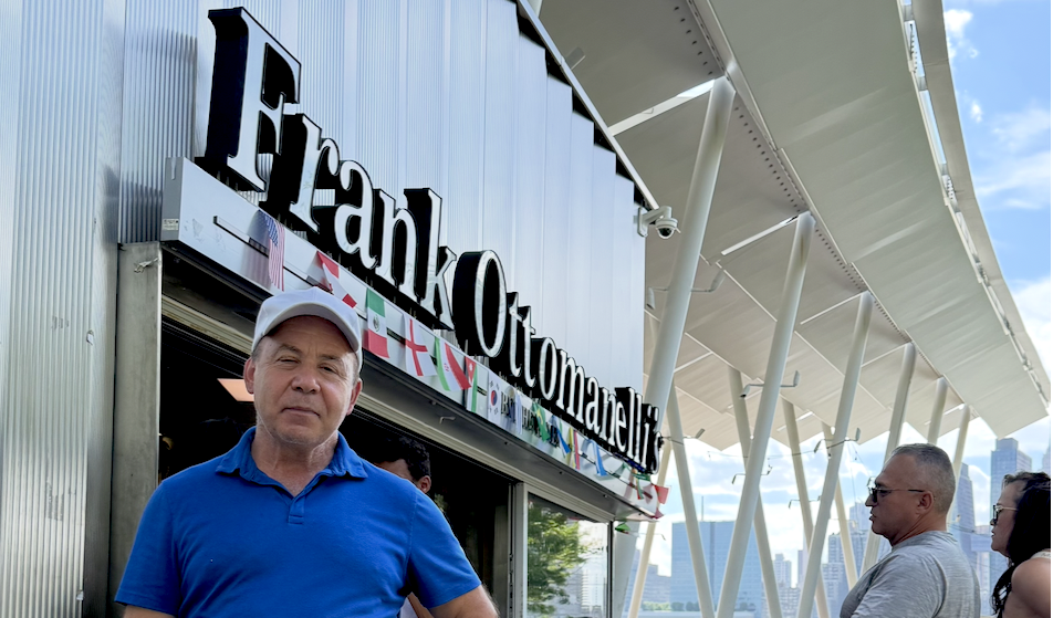 Frank Ottomanelli runs his burger spot in his own park. | Photo by Josh Dinar
