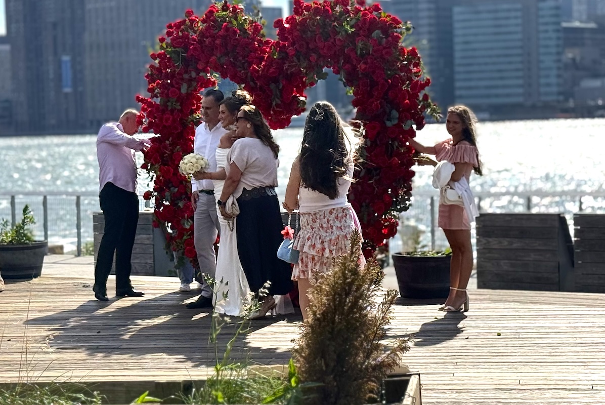 Don't be surprised to see a wedding taking place at F. Ottomanelli By The Water in Long Island. | Photo by Josh Dinar
