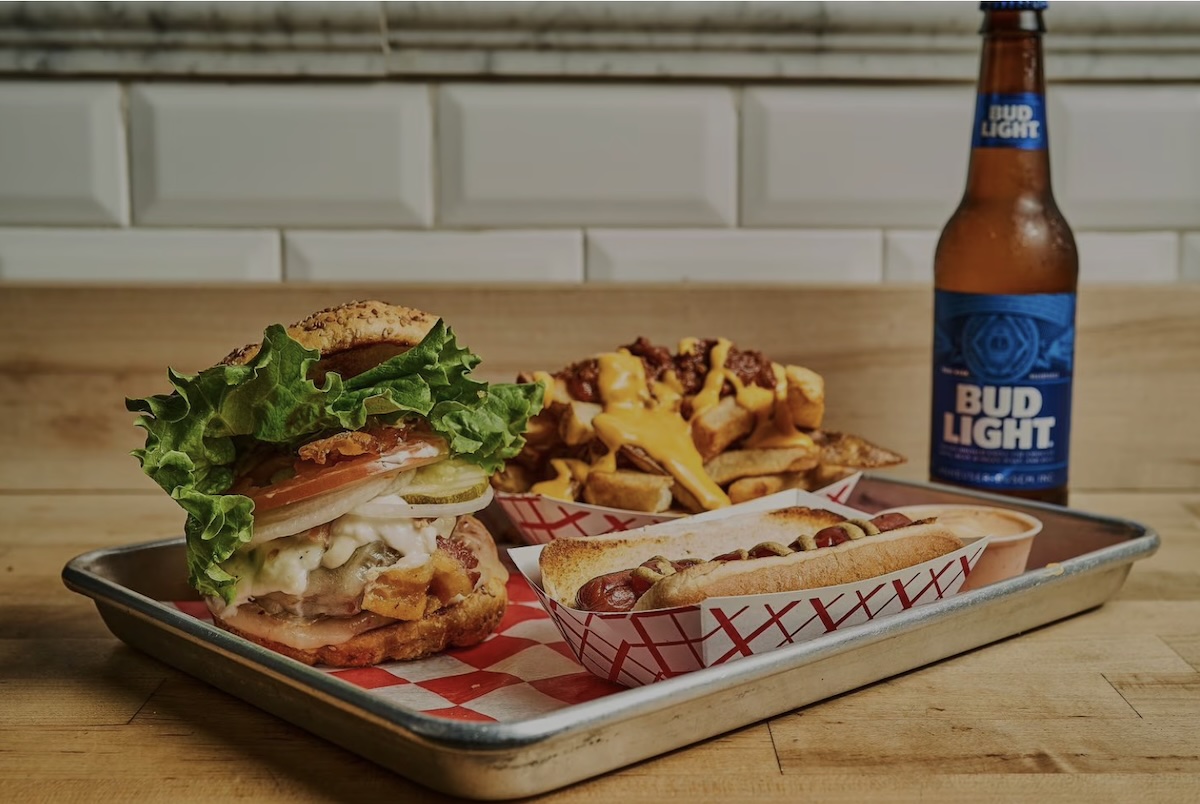 Burgers, fries, and beer make for the perfect water-side afternoon. | Photo courtesy of F. Ottomanelli By The Water