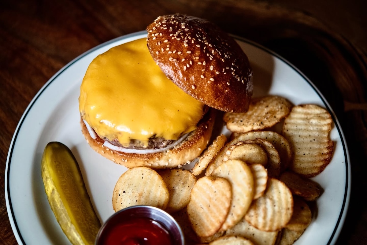 This famous burger is worth the trip to Red Hook in Brooklyn. | Photo courtesy of Red Hook Tavern