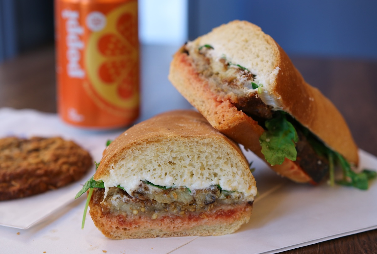 The Eggplant Parm sandwich. | Photo courtesy of Sandwell