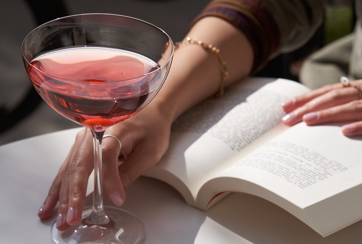 Drinks and books, what could be better. | Photo courtesy of The Rabbit Books and Bar