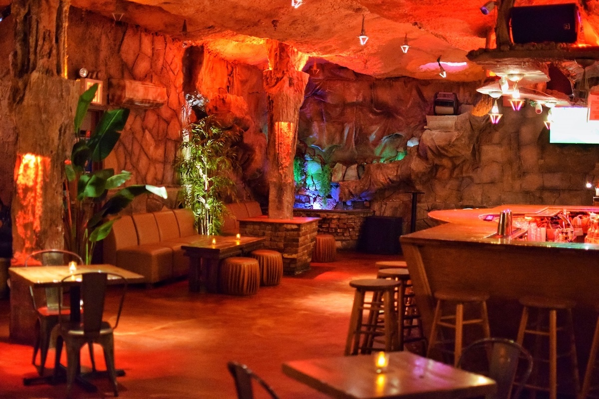 This cave-like lounge is great for channeling spelunking in Mexico. | Photo courtesy of La Caverna