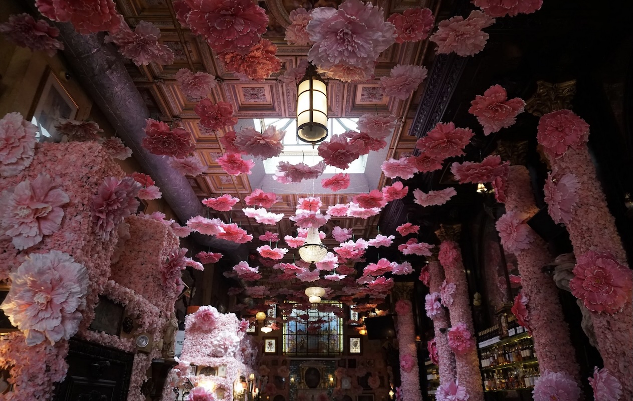 Victorian sensibilities and flowers deck out this NYC spot. | Photo courtesy of Lillie’s Victorian Establishment