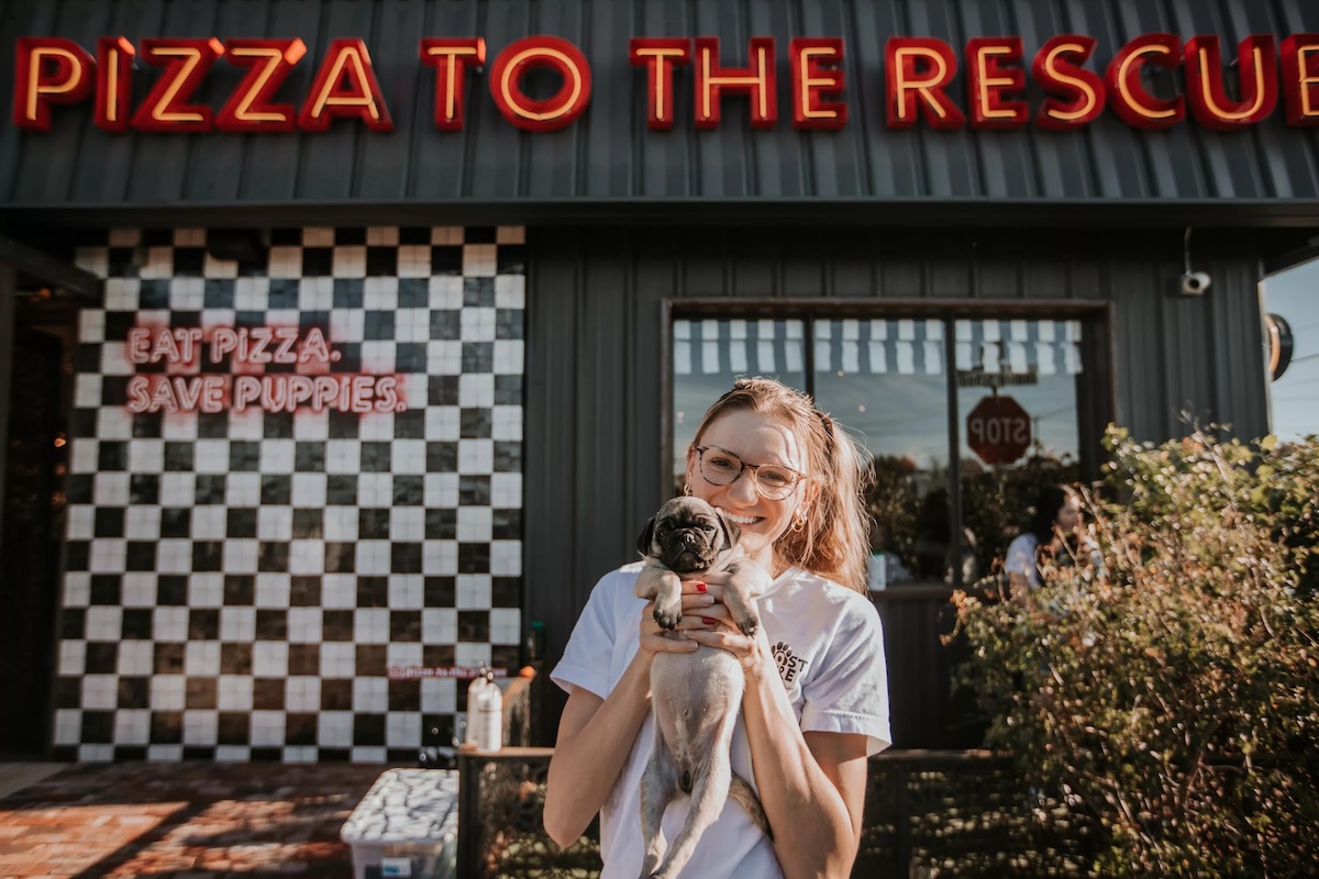 Why not visit a restaurant with and for dogs? | Photo courtesy of Pizza to the Rescue