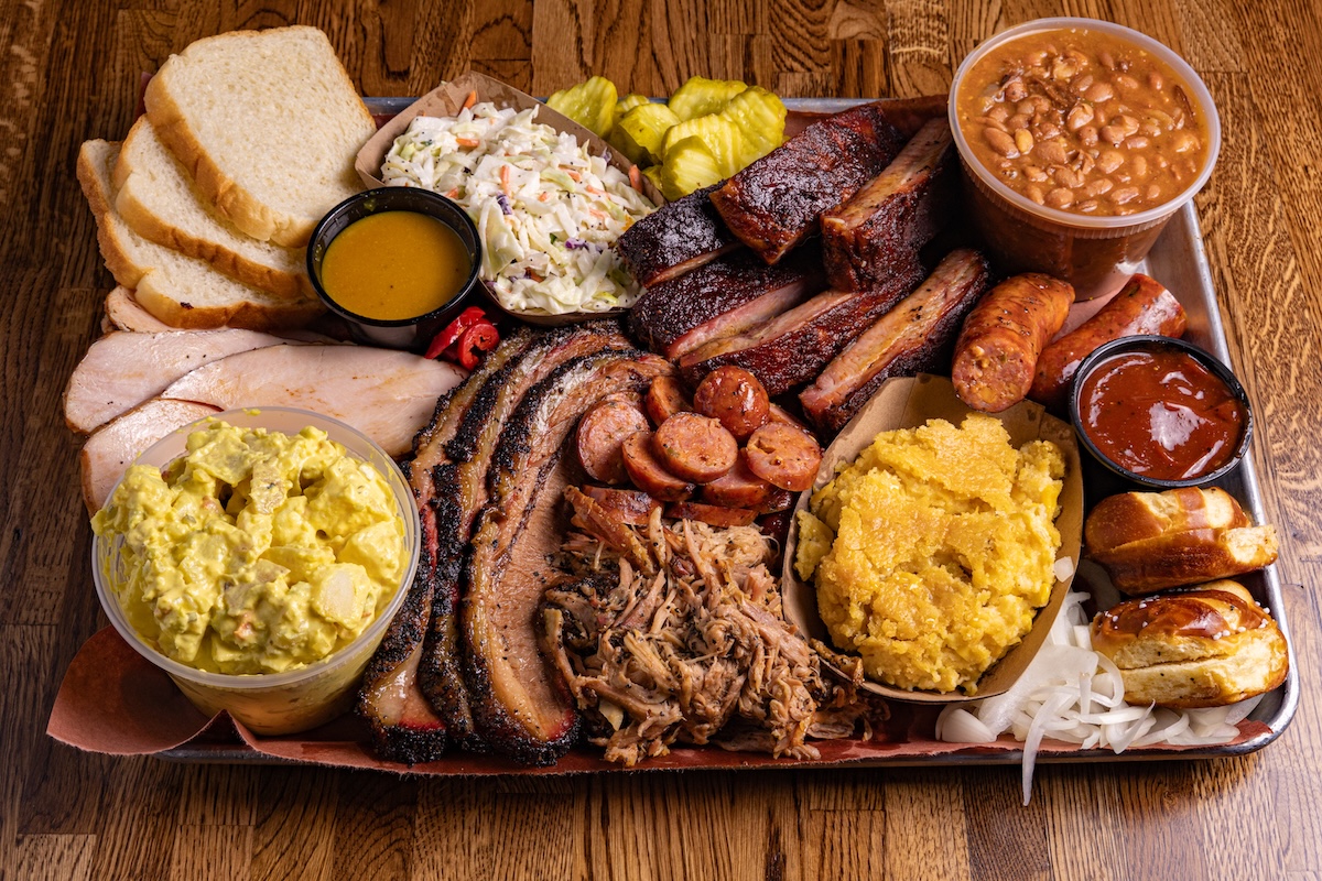PHX_Caldwell County BBQ Plating BBQ-2 - DiningOut Barbecue for a deal? Yes please. | Photo courtesy of Caldwell County BBQ