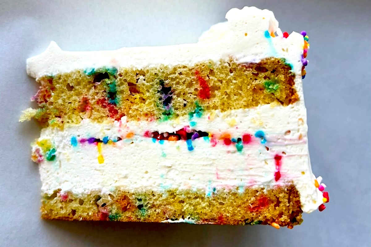 Sprinkle Olive Oil Cake brings the party. | Photo courtesy of the Dinersaur