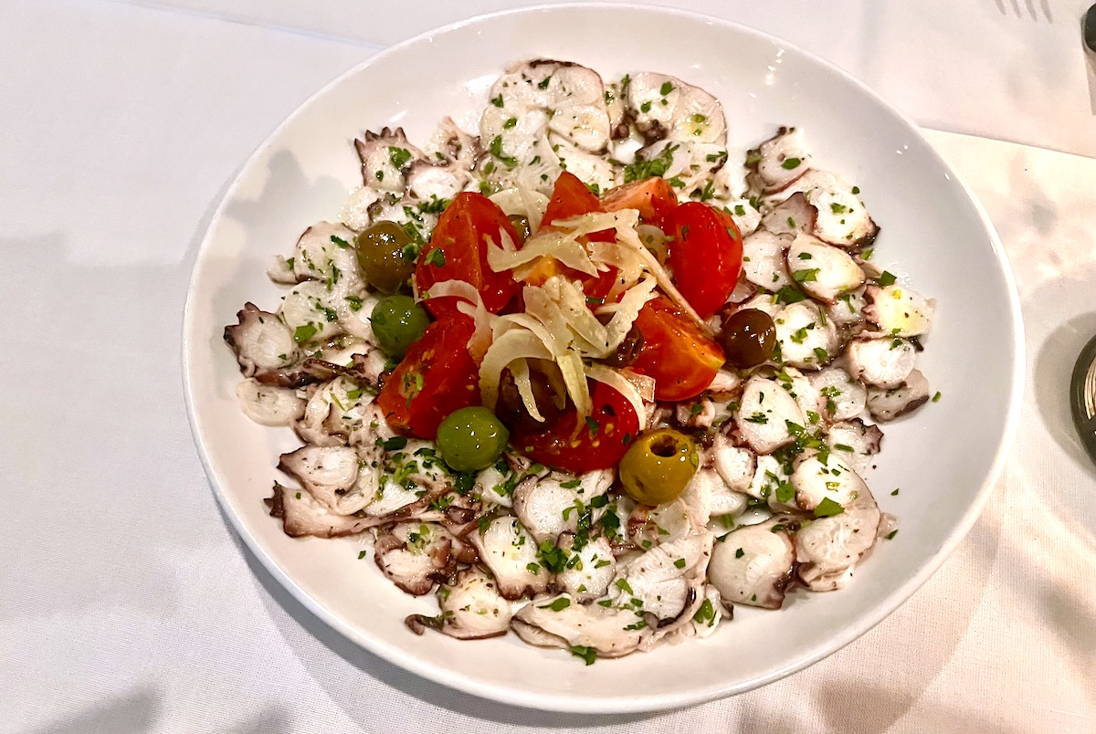 The Octopus Carpaccio at The Italian Daughter. | Photo by Asonta Benetti