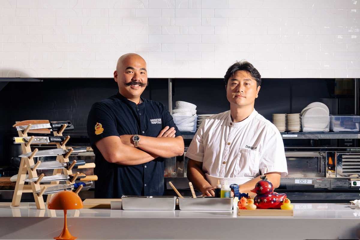 Duckstache Hospitality chefs Patrick Pham and Daniel Lee are expanding Handies Douzo with three new Houston locations planned for Uptown, West University, and EaDo. | Photo by Studio Rivera