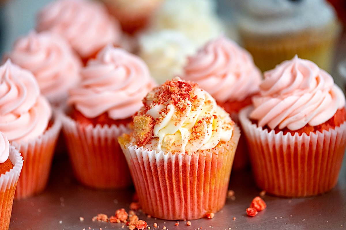 Fresh cupcakes at Red Velvet Recipes. | Photo Courtesy of Red Velvet Recipes.