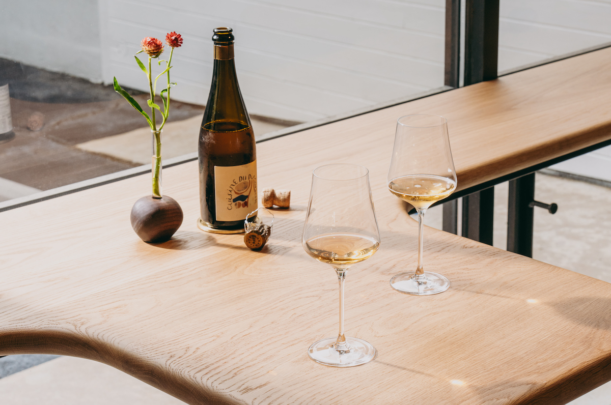The standing bar offers a casual perch for a glass from sommelier and co-owner Rachael Pack’s wine list. | Photo by Dave Crawford