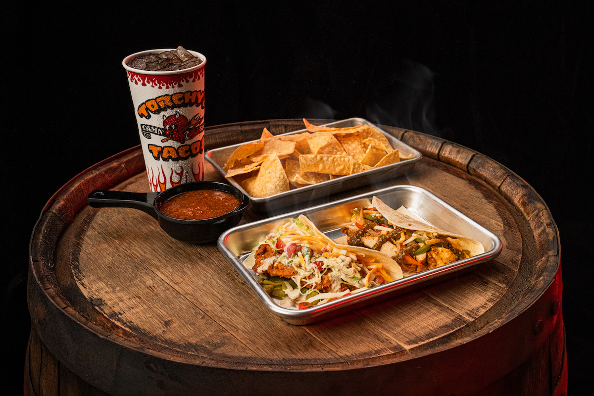 Torchy's Tacos is celebrating its 20th anniversary with the new Taco Two-Step meal, featuring two signature tacos, chips and salsa, and a drink starting at $9.95.  Photo by Torchy's Tacos