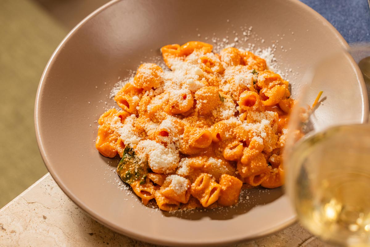 Élephante DAL - DiningOut Élephante’s Vodka Sauce Pasta combines Calabrian chile, basil, and Parmigiano for a spicy, creamy take on the Italian favorite. | Photo by Élephante
