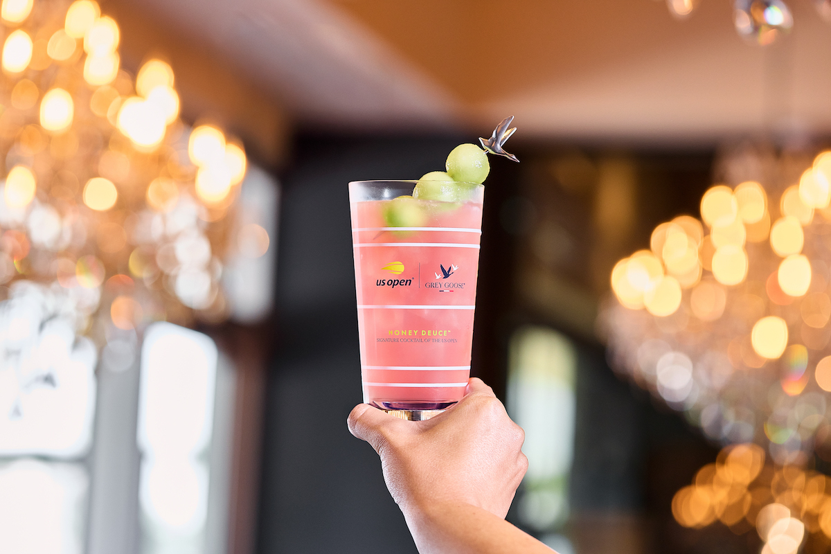 Zanti Cucina Italiana serves the US Open’s signature Honey Deuce cocktail, garnished with its recognizable honeydew melon balls, through September 13. | Photo by Zanti