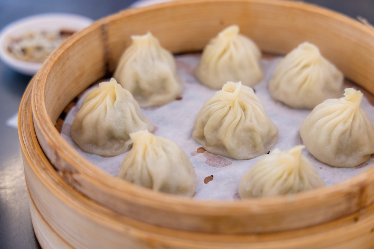 Chinese food xiao long bao steamed soup dumpling bun dumplings