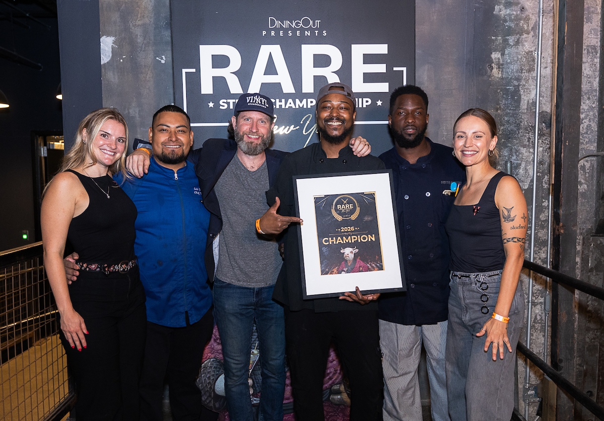 RARE NYC - DiningOut The Vinyl Steakhouse team celebrates their win at RARE. | Photo by Guy Piaquadio