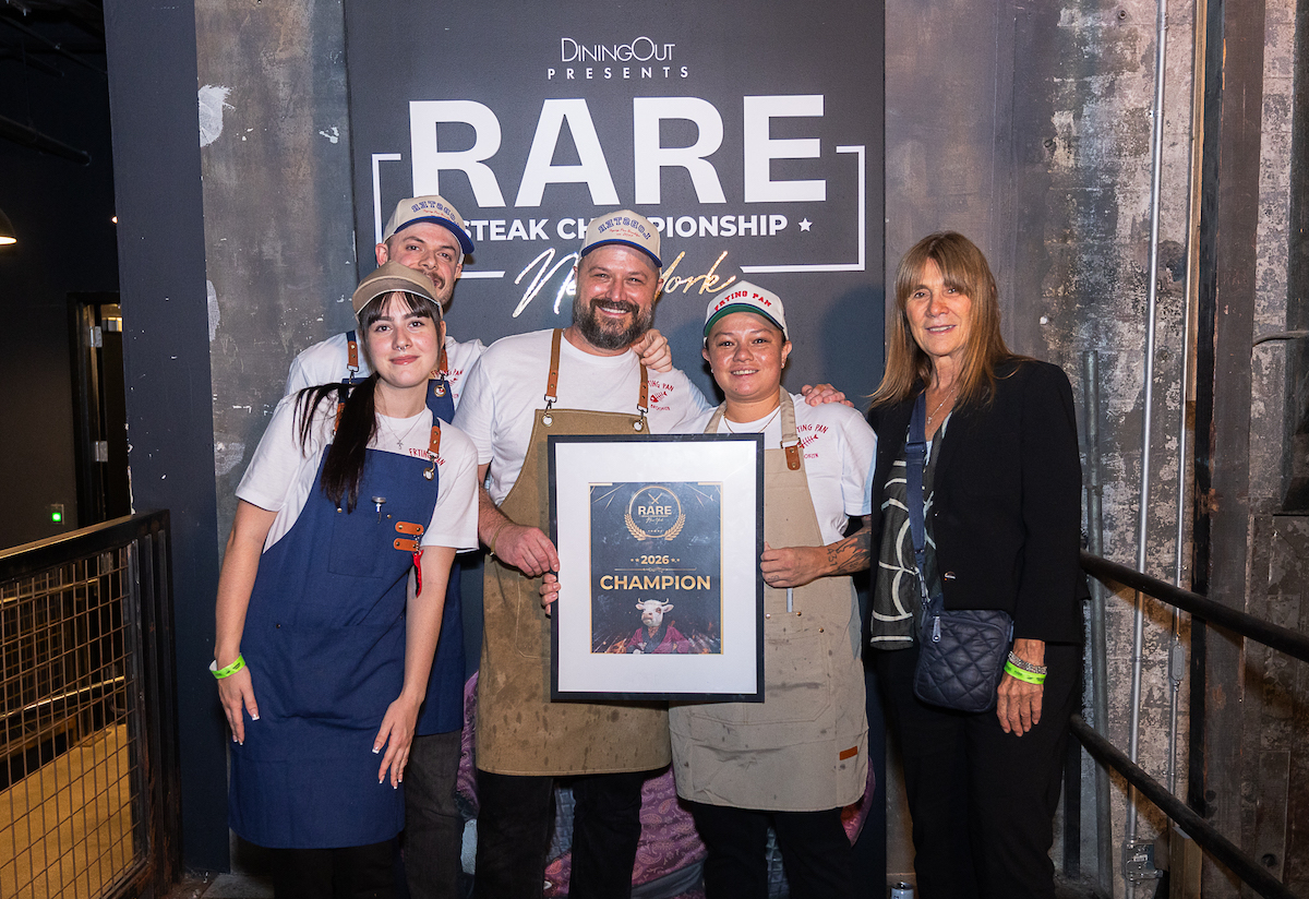 RARE NYC - DiningOut The Frying Pan team celebrates after taking home an award at RARE Steak Championship New York. | Photo by Guy Piaquadio
