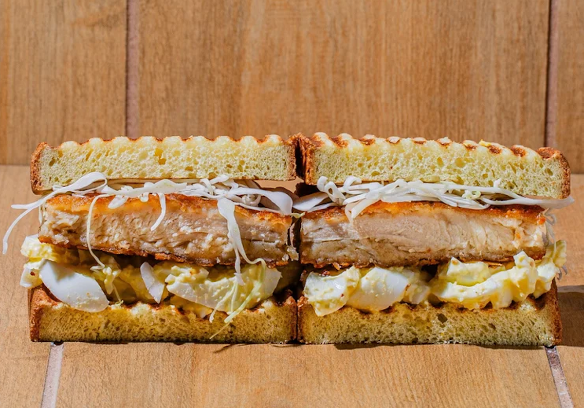 The Boring Sandwich NYC - DiningOut The Boring Sandwich puts a decidedly un-boring spin on deli classics at its new Lower East Side shop. | Photo by The Boring Sandwich