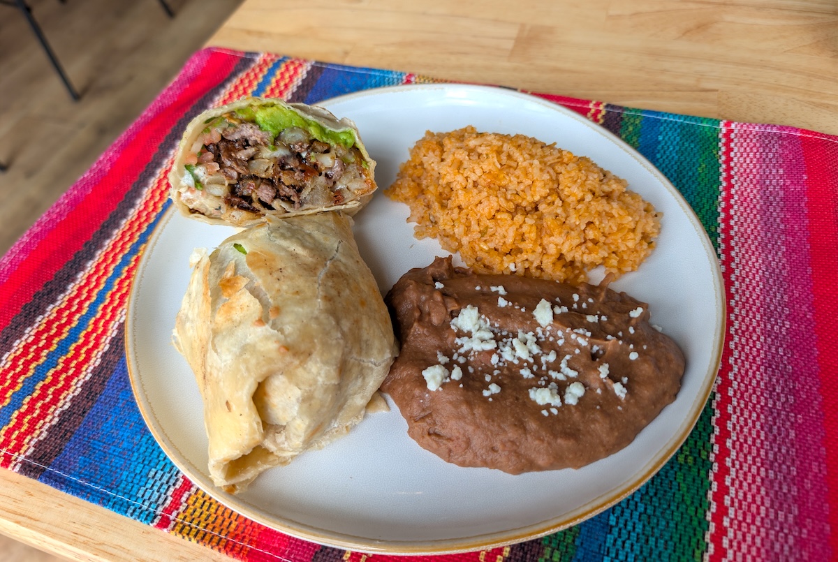 The Cali Bacon burrito, Baja style. | Photo by Linnea Covington