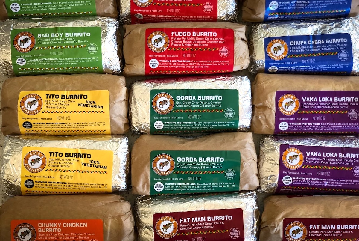 Which of these breakfast burritos will you choose? | Photo courtesy of Ricco's Burritos