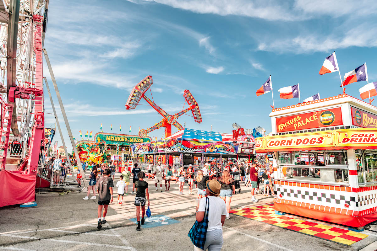 Grapefest DAL - DiningOut Beyond the wine, GrapeFest brings carnival rides, midway games, festival eats, and family-friendly fun to Grapevine. | Photo by Grapevine CVB