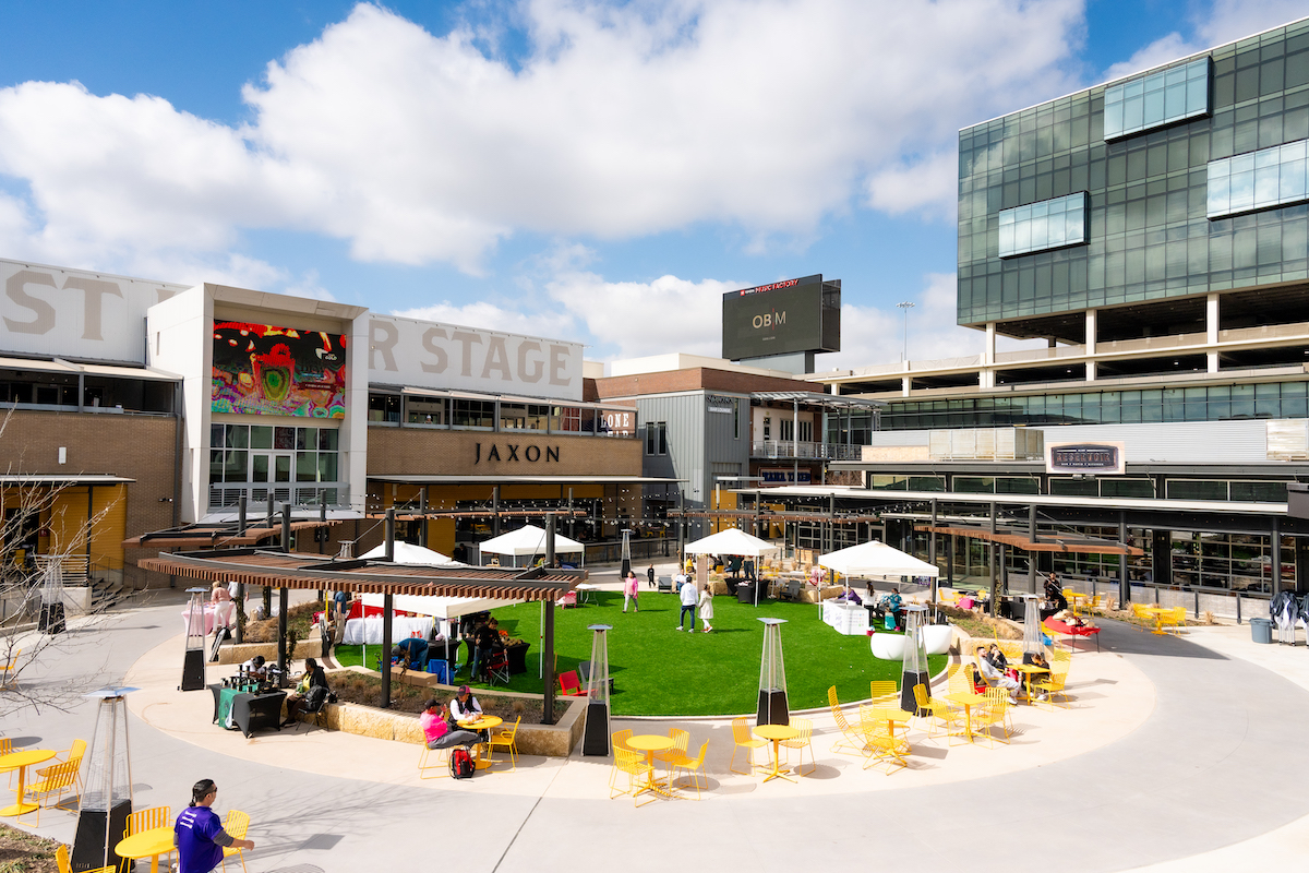 Toyota Music Factory in Irving will host a day-long Oktoberfest celebration with Bavarian music, German beer, food specials, and traditional games. | Photo by Toyota Music Factory