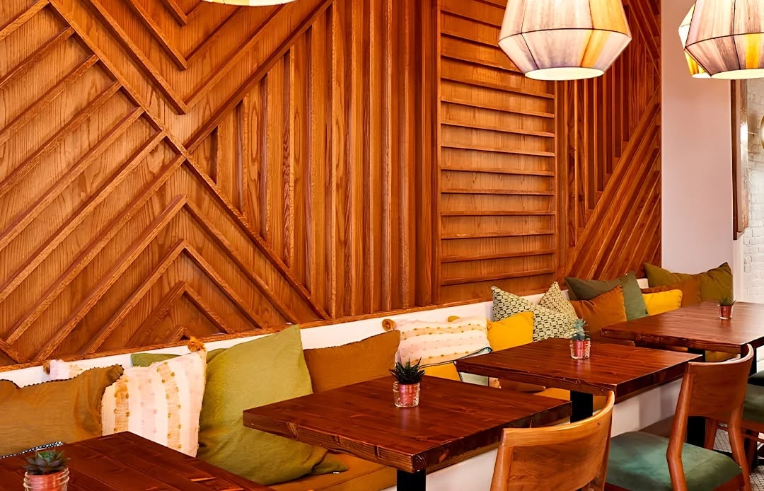 Cozy up at this hip Brazilian restaurant in NYC. | Photo courtesy of Berimbau Brazilian Table