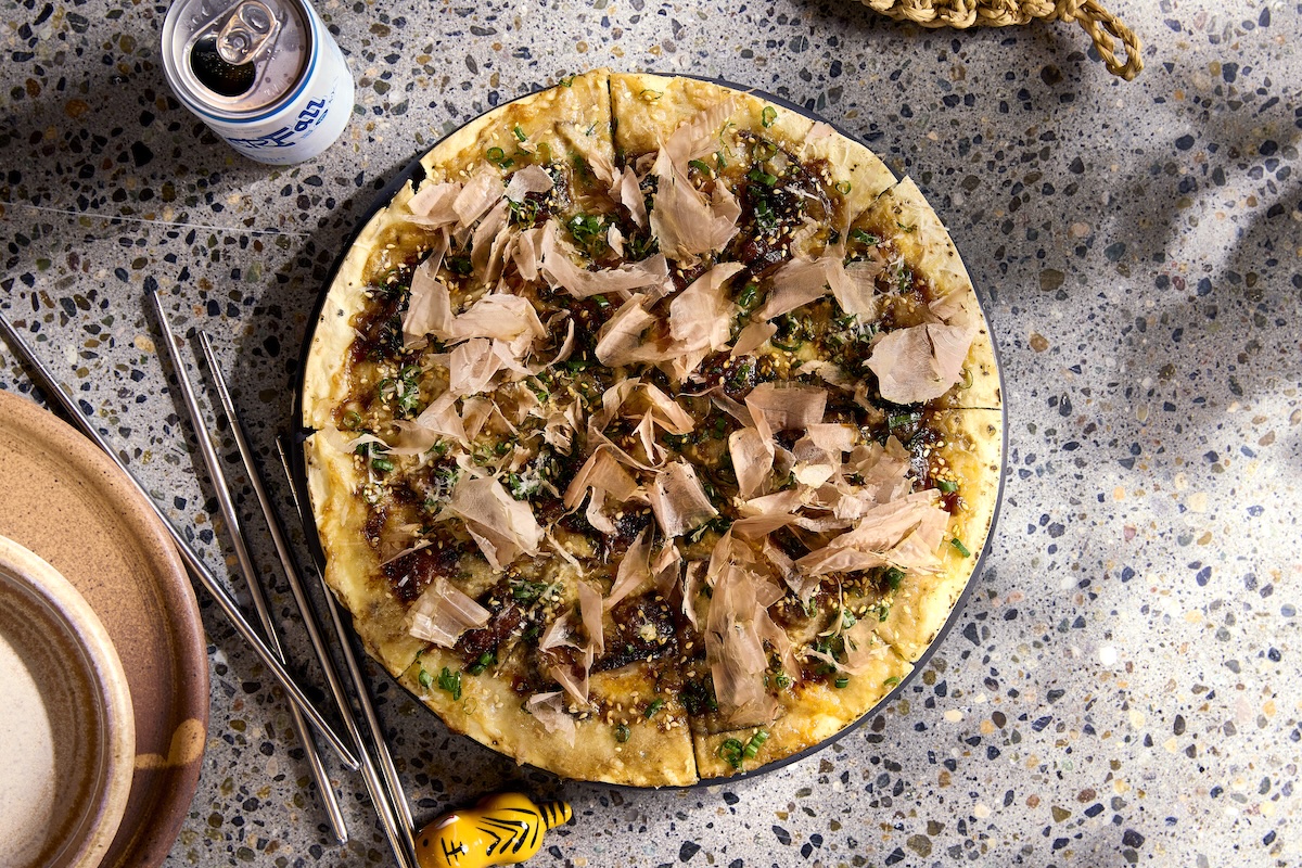 NYC_Papa San_Eel Pizza - DiningOut The Eel Pizza is a chef Erik Ramirez specialty. | Photo courtesy of Papa San