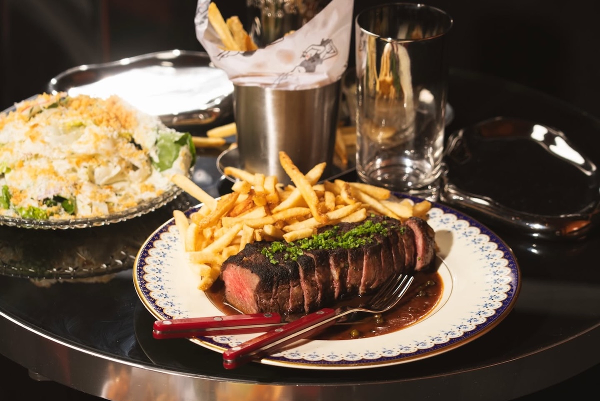 NYC_Pearl Box_steak - DiningOut Thick steaks, great fries. | Photo courtesy of Pearl Box