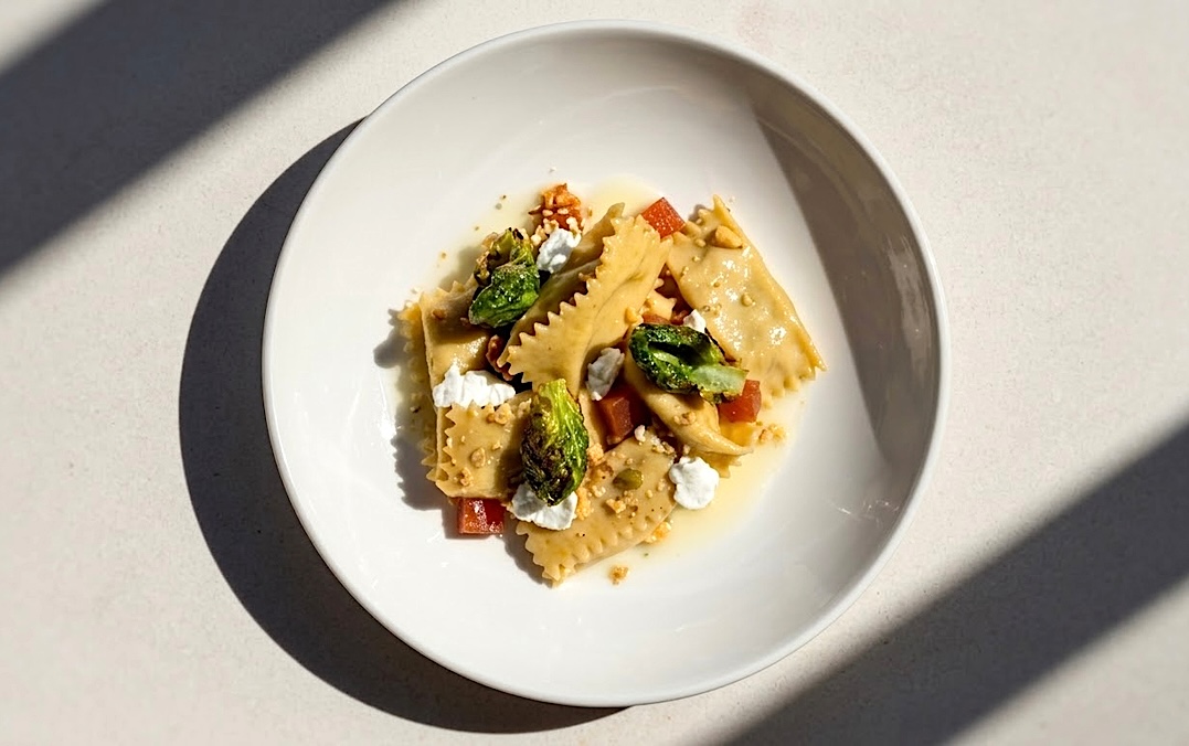 The new Acorn Squash Agnolotti at Weft and Warp. | Photo courtesy of Weft and Warp