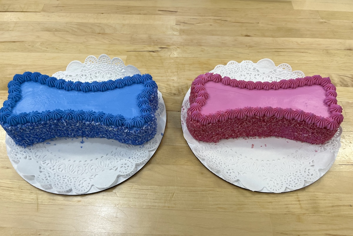 Bone shaped cakes in flavors dogs love. | Photo courtesy of Three Dog Bakery Chandler