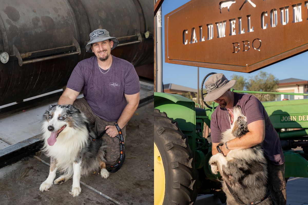 Meet Ace, managed by the head pitmaster at Caldwell County BBQ. | Photo courtesy of Chad Diamond