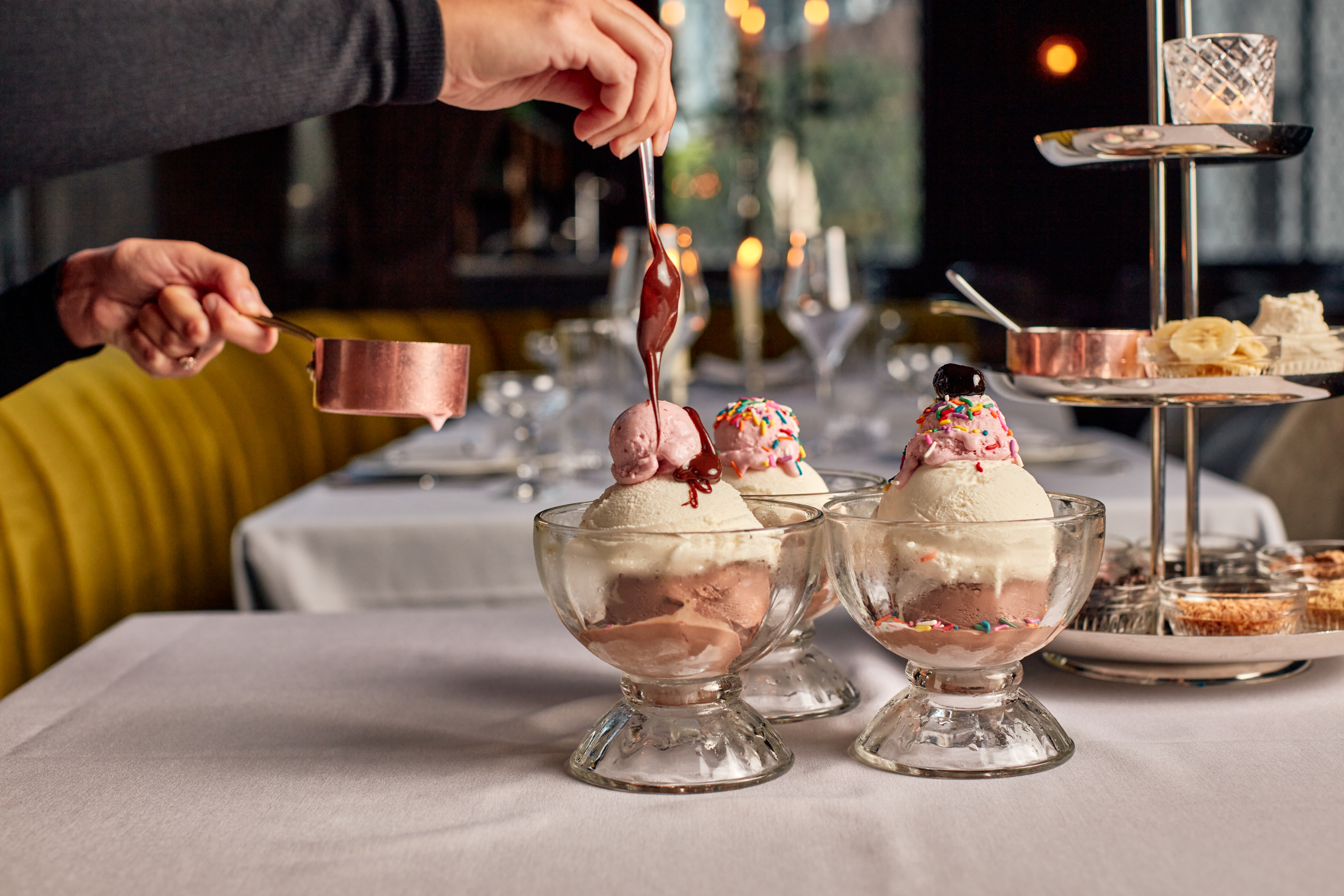 PHX_Maple_Ash_Maple Ash Sundae Service - Photo Courtesy of Maple Ash - DiningOut What better way to end a meal than with a sundae. | Photo courtesy of Maple & Ash