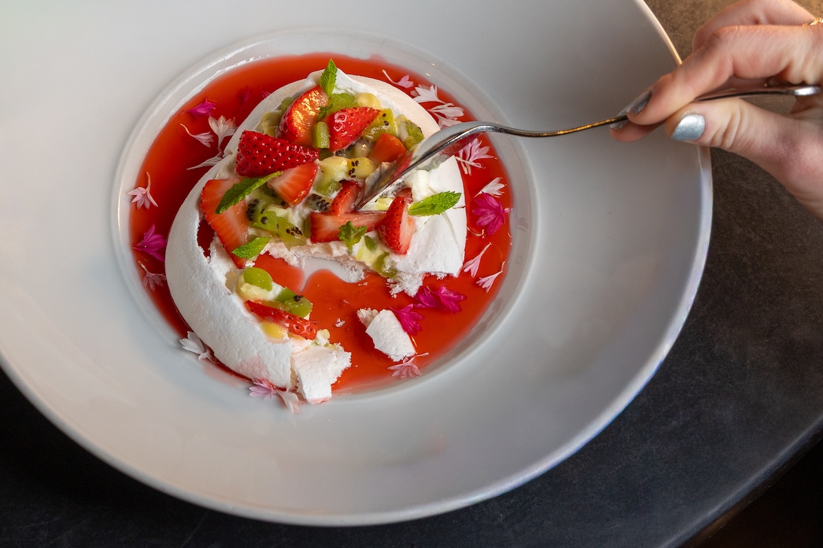 PHX_Maple_Ash_Strawberry Pavlova | Photo Courtesy of Maple Ash - DiningOut The Strawberry Pavlova. | Photo courtesy of Maple & Ash