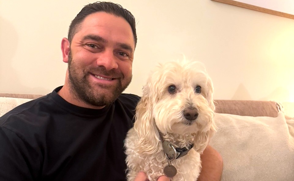 William Johnston and his doggy Lloyd. | Photo courtesy of William Johnston