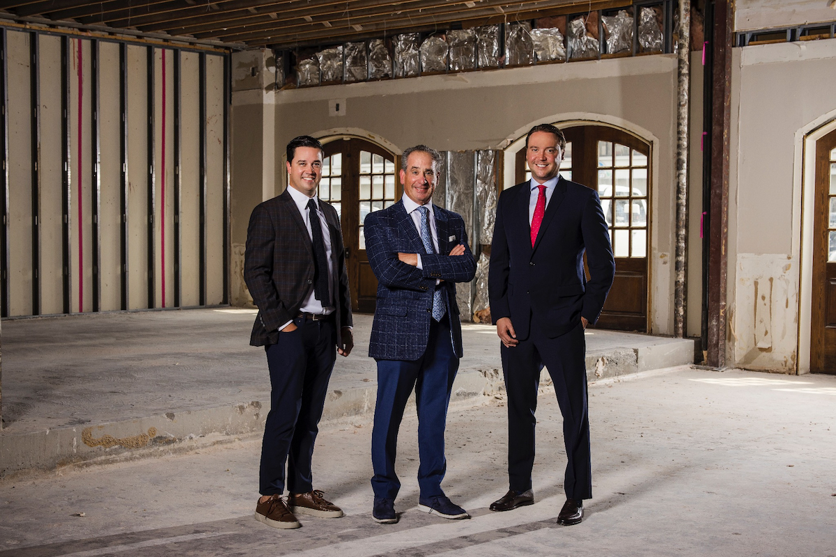 Rick Dunlap, Bob Sambol, and Hunter Pond are partnering on Charlie’s, an intimate 30-table restaurant slated to open on Lovers Lane in Dallas. | Photo by Samantha Marie Photography