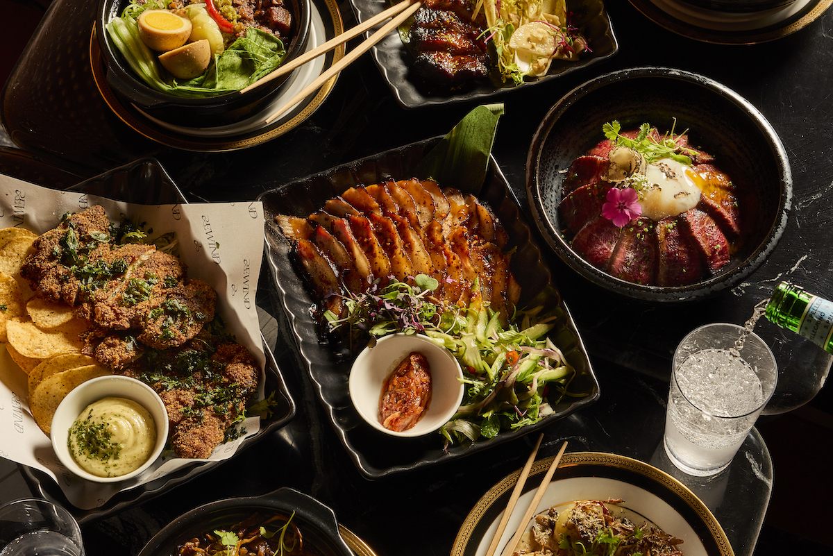 Rewind NYC - DiningOut Rewind in Long Island City pairs a Pan-Asian menu with cocktails, an underground lounge, and private karaoke rooms. | Photo by Rewind