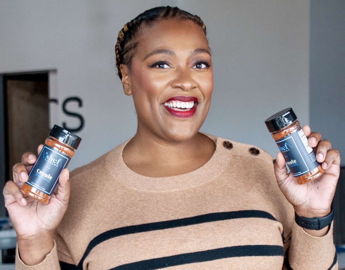 Tiffany Derry shows off her Shef All Purpose Creole Seasoning, part of the growing portfolio under Tiffany Derry Concepts. | Photo by Mia Valdez