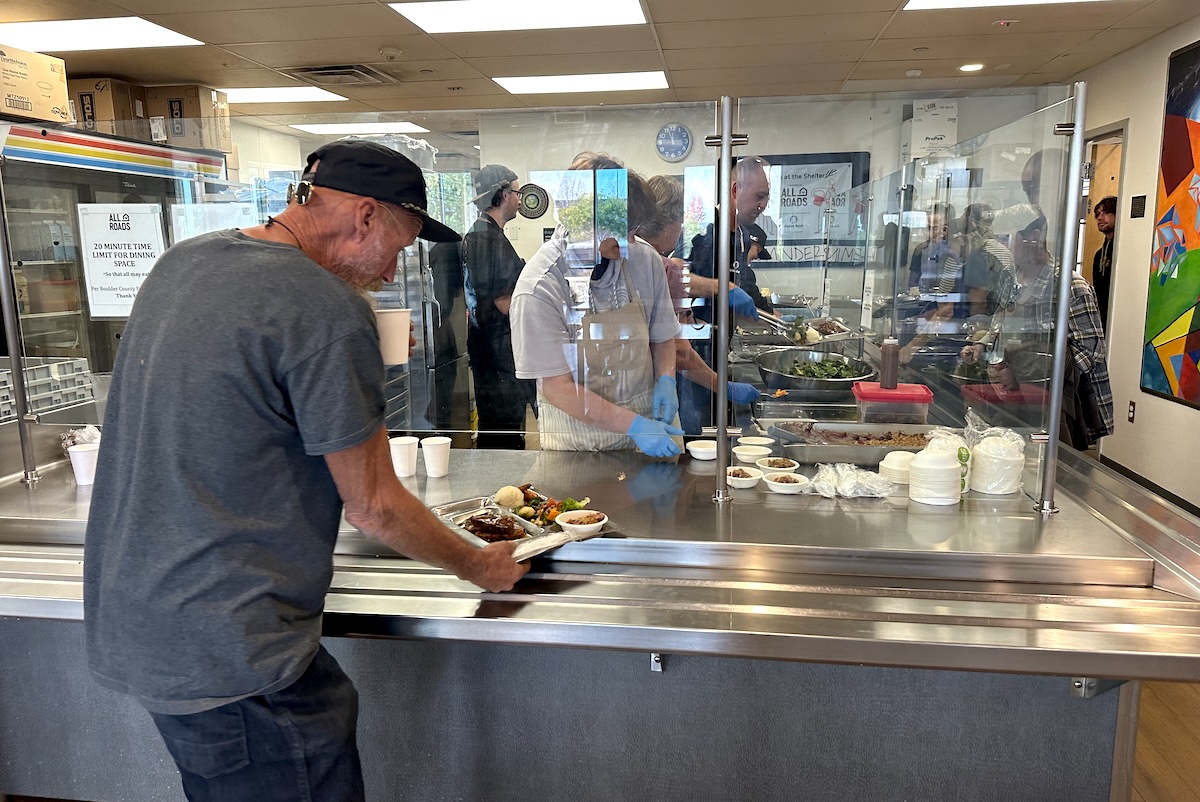 Serving a quality meal to shelter guests. | Photo by Lindsey Sharp