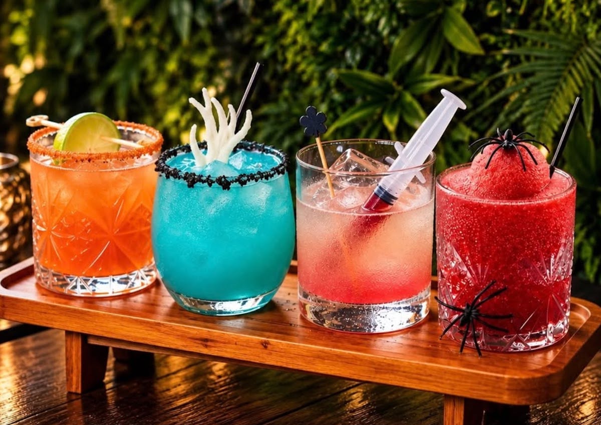Spooky sips take center stage at AltaToro’s Wicked Hideaway, where Halloween-themed cocktails complement the Midtown restaurant’s festive patio. | Photo by Alta Toro