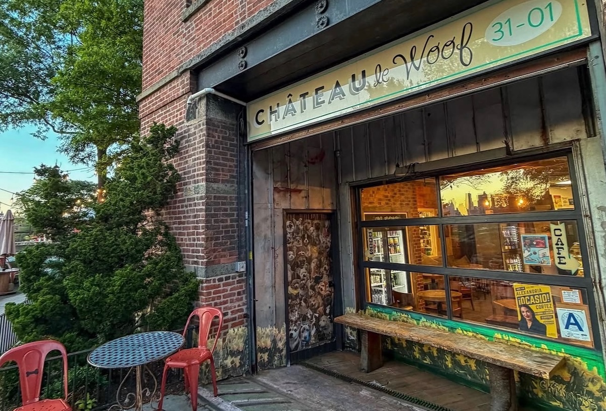 NYC_Château Le Woof_front - DiningOut In Queens you can find the first dog cafe in NYC. | Photo courtesy of Château Le Woof