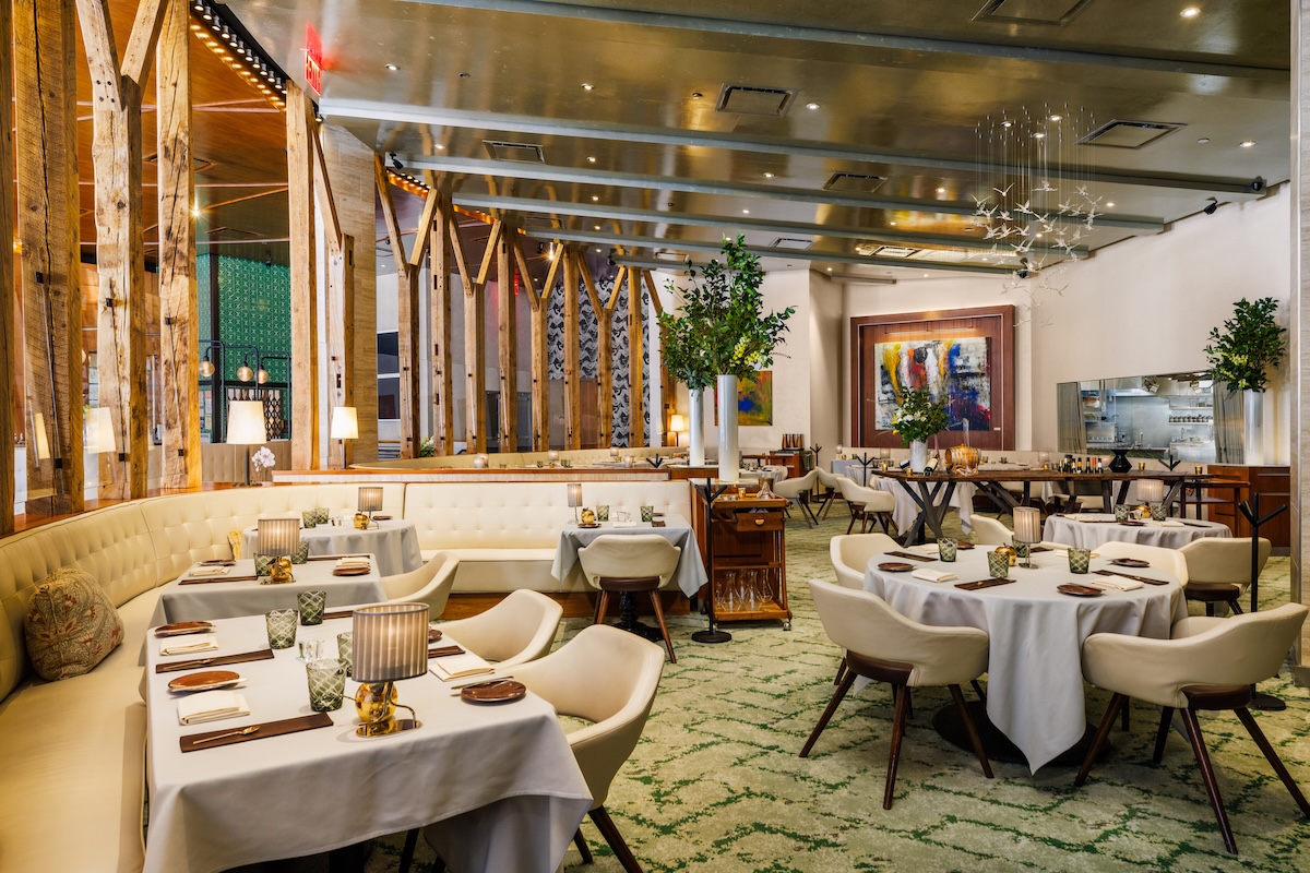 Inside the elegant Gabriel Kreuther restaurant in NYC. | Photo by Evan Sung