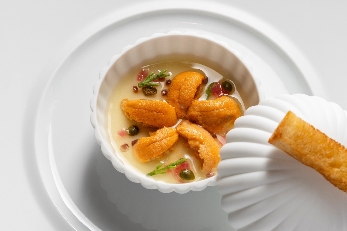 The warm sea urchin. | Photo courtesy Le Bernardin