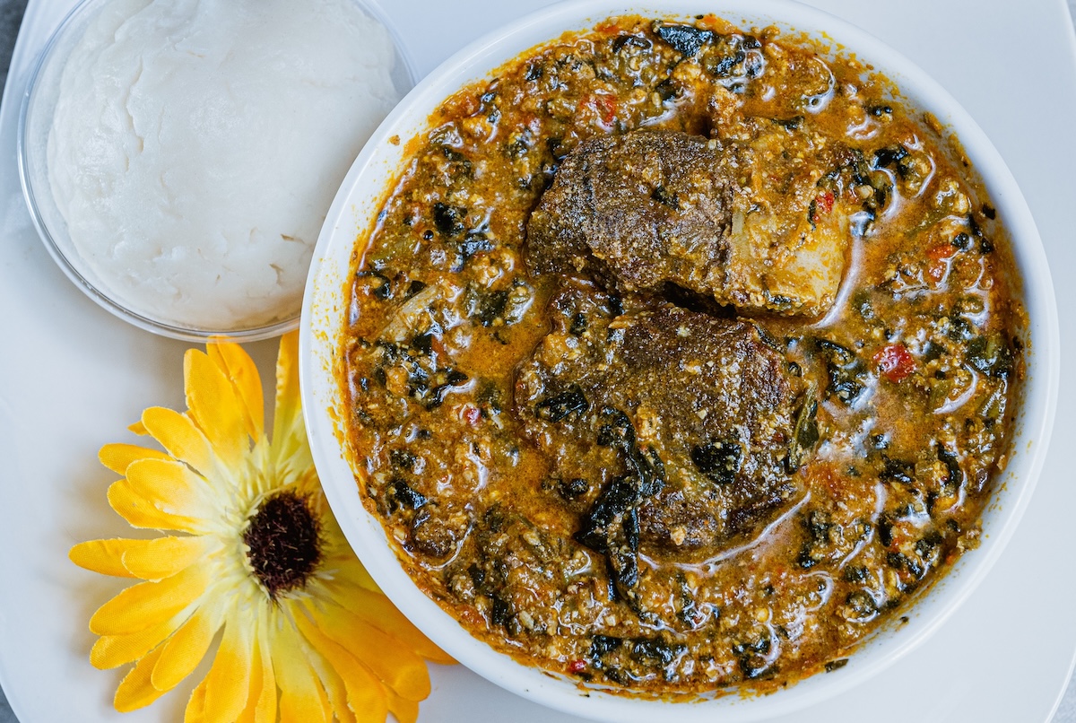 Stew and Fufu at Lasgidi Cafe. | Photo courtesy of Lasgidi Cafe