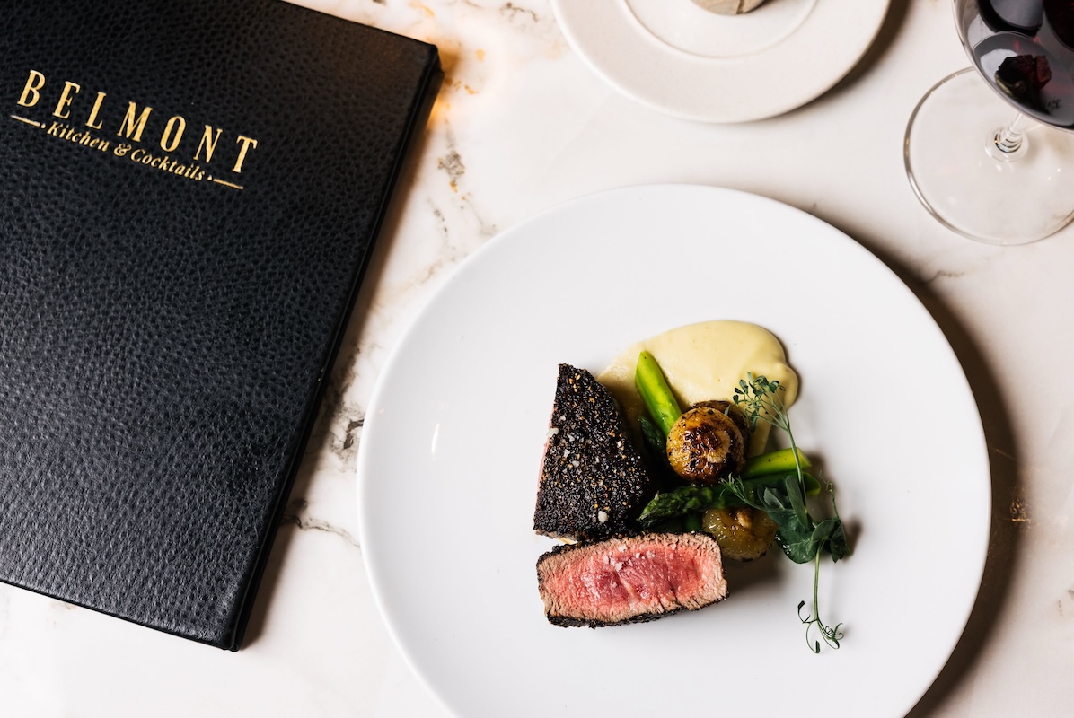 Now chef Alex Stratta makes beautiful plates like this ribeye in Phoenix. | Photo courtesy of Belmont Kitchen & Cocktails