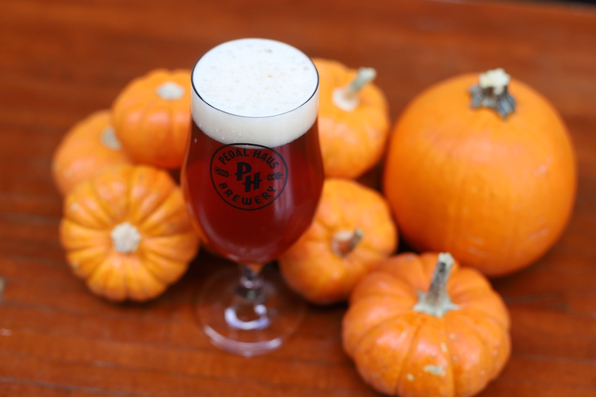 The Pumpkinville Ale. | Photo courtesy of Pedal Haus Brewery