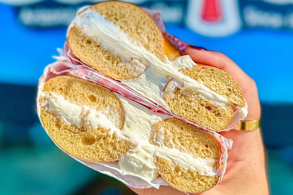 The seasonal pumpkin bagels are out! | Photo courtesy Chompie’s