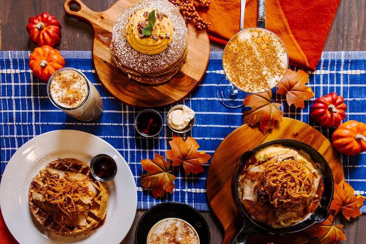 Pumpkin pancakes and other delights. | Photo courtesy of Hash Kitchen