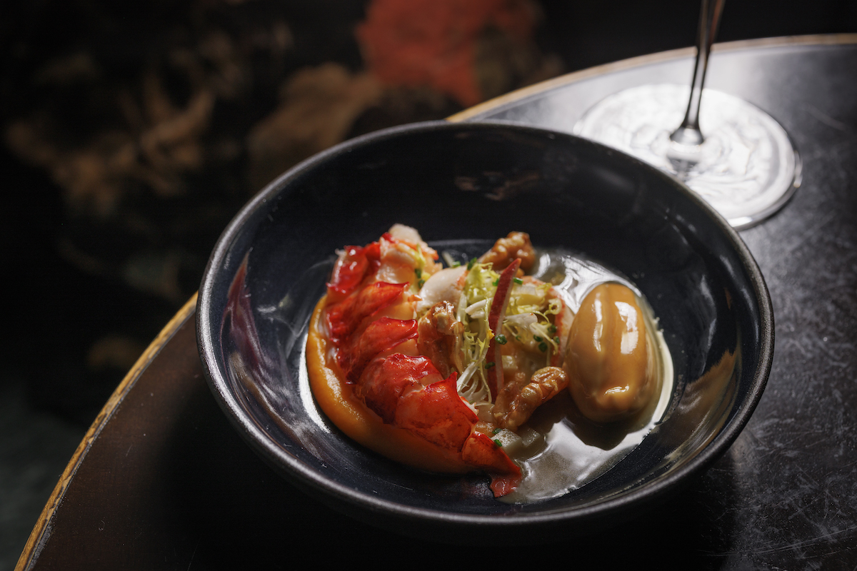 Monarch celebrates five years in downtown Dallas with a new six-course Autumn Chef’s Tasting Menu, including poached Maine lobster. | Photo by Monarch